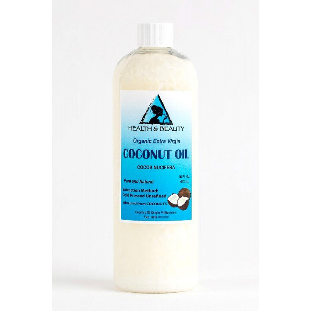 Coconut oil extra virgin unrefined organic carrier cold pressed raw